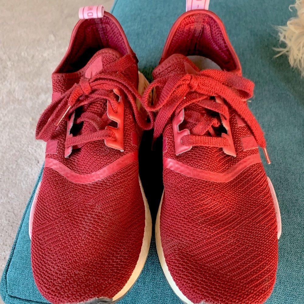 Adidas Ultraboost Maroon Tennis Shoes